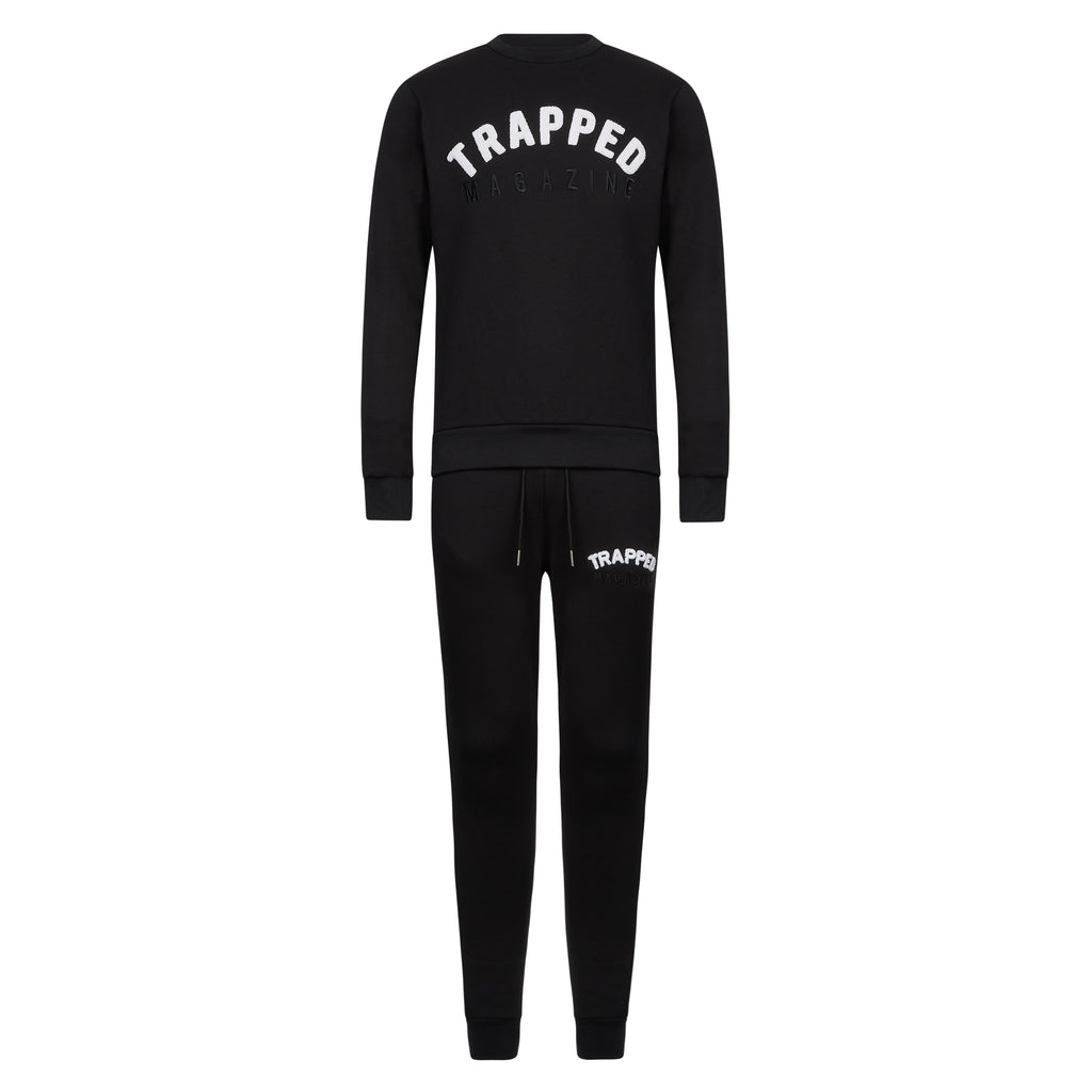Chenille Slimfit Trapped Magazine 2.0 Trackset - Black/White