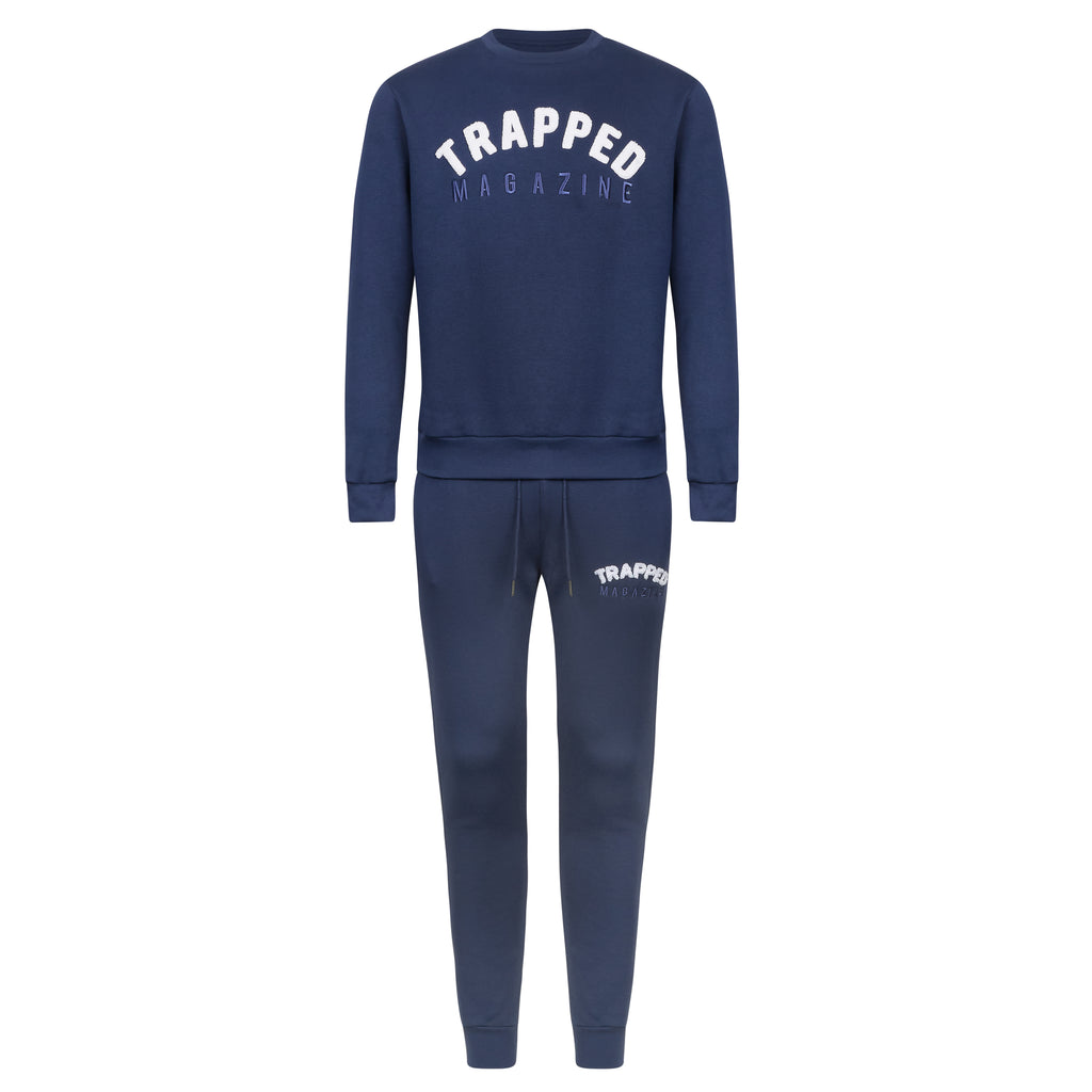 Chenille Slimfit Trapped Magazine Trackset 2.0 - Blue/White