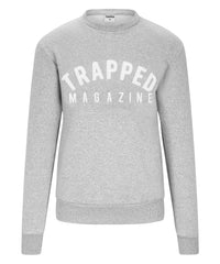 Chenille Slimfit Trapped Magazine Trackset - Grey/White