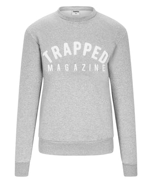 Chenille Slimfit Trapped Magazine Trackset - Grey/White