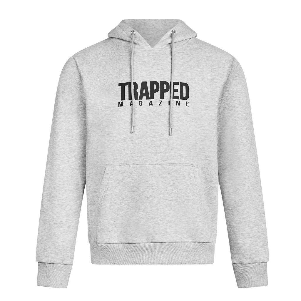 3D Block Set Trapped Magazine Hoodie - Grey