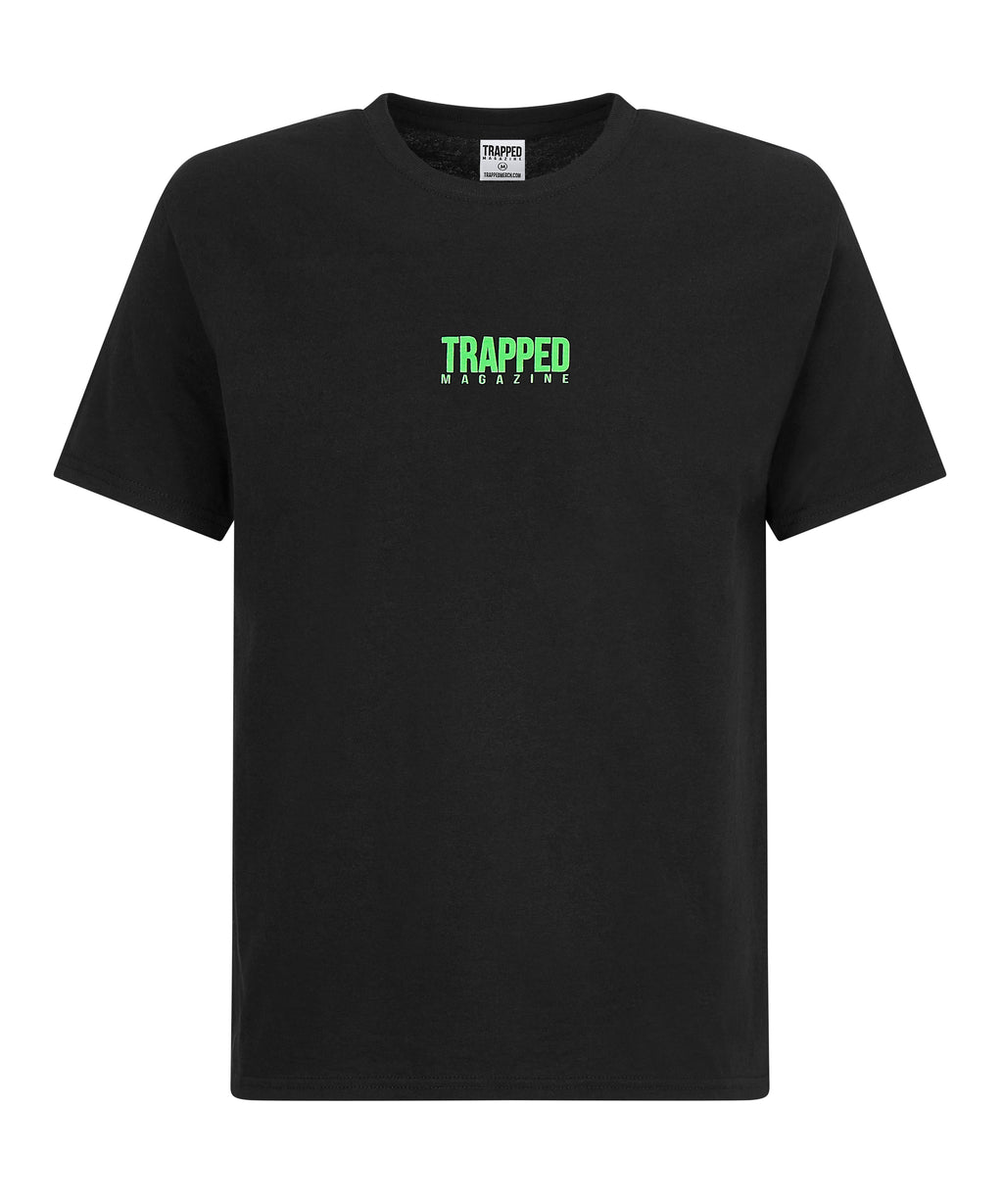 Slime Green Small Logo T-shirt - Black