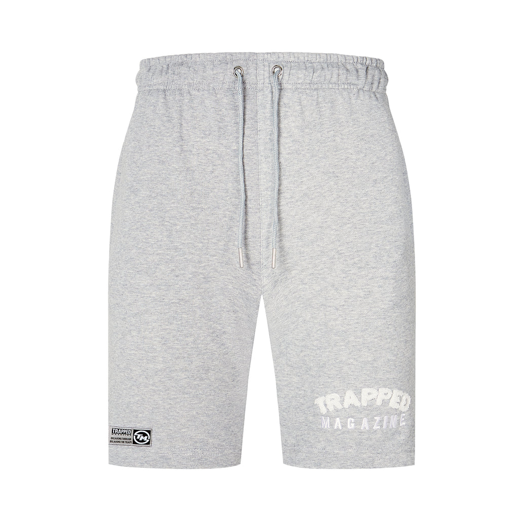 Chenille Shorts - Grey/White